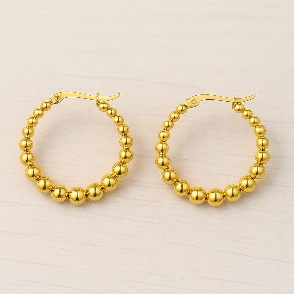 Pendientes Golden Bubbles