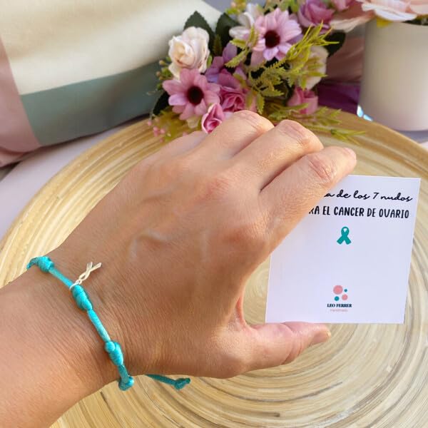 Pulsera Solidaria contra el Cáncer de Ovarios – Lazo Verde en Plata de Ley