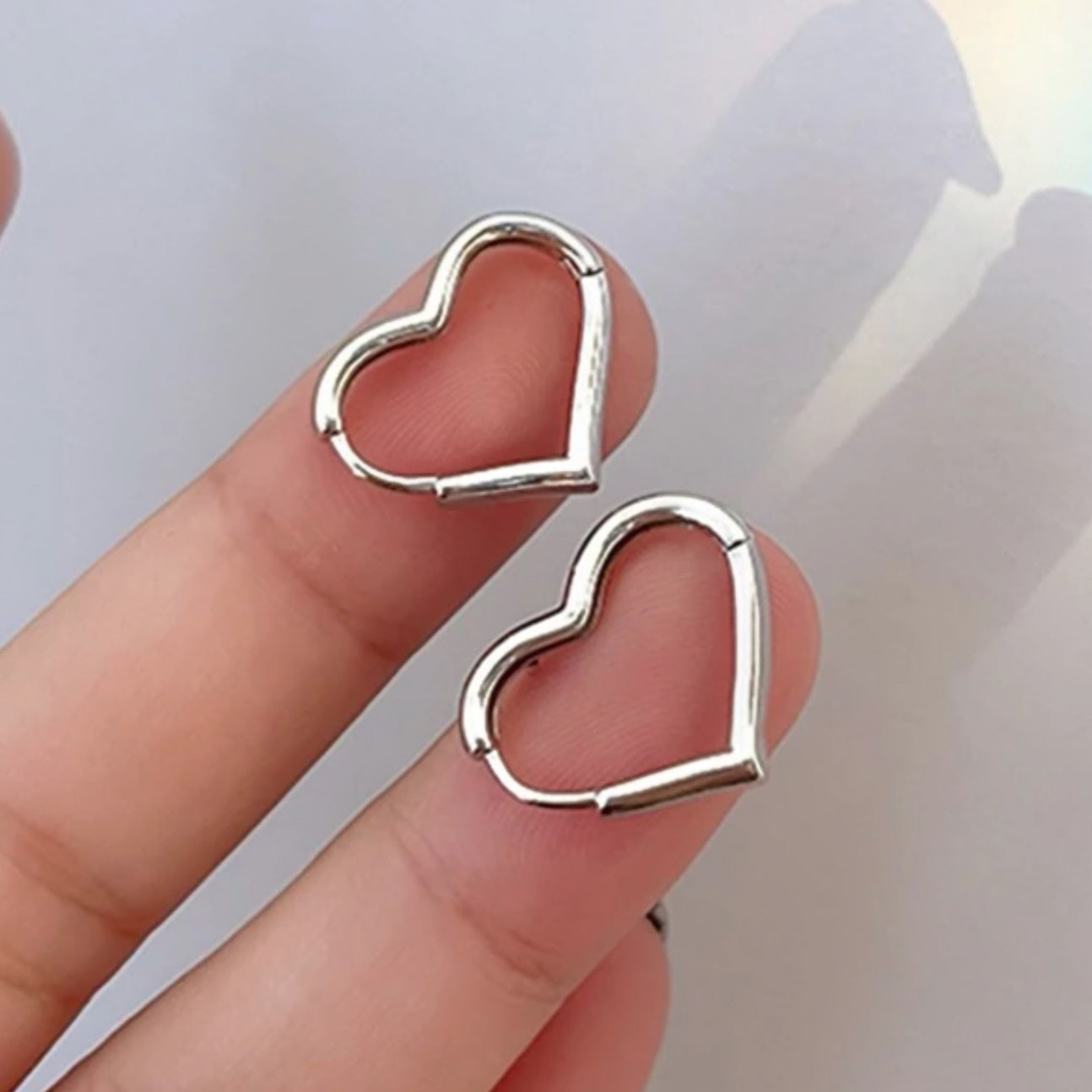 Aros de Acero Heart Mini