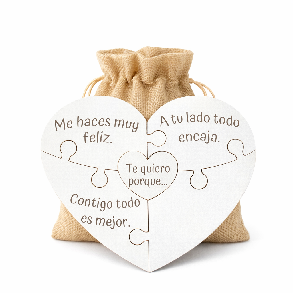 Corazón Puzzle Personalizado para Pareja – Regalo Original San Valentín | Handmade’s Victim