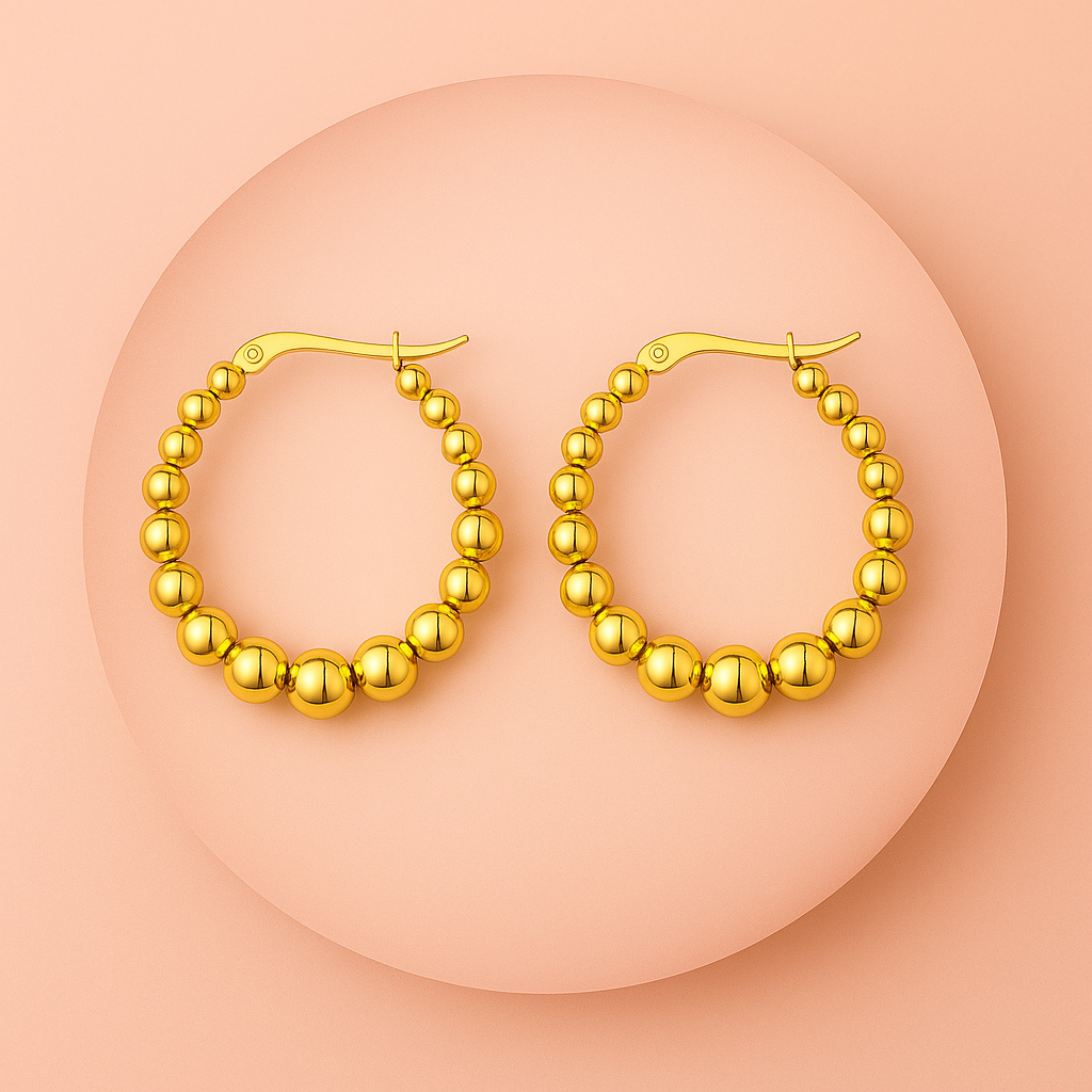 Pendientes Golden Bubbles