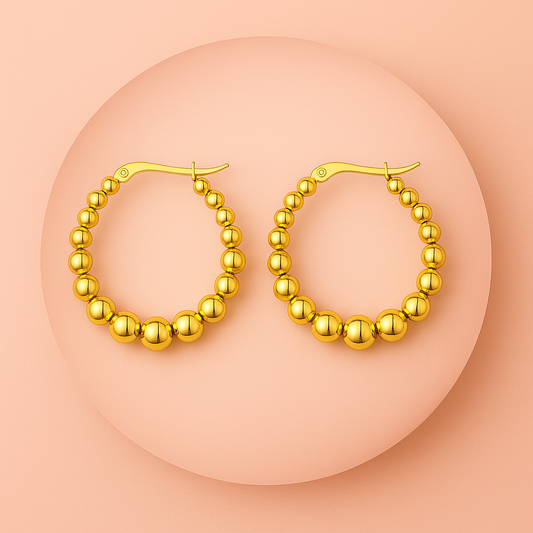 Pendientes Golden Bubbles