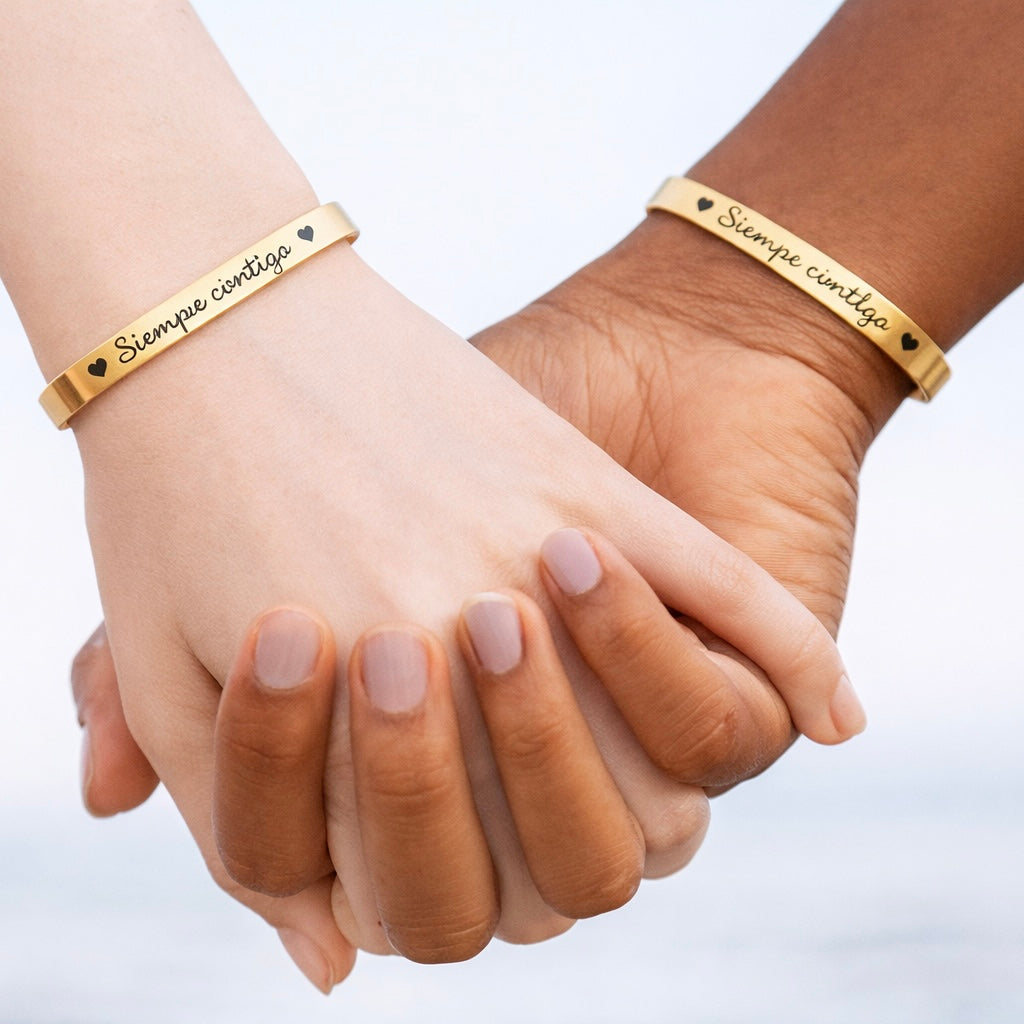 Pulsera personalizada “Siempre contigo” – Un regalo que acompaña para siempre