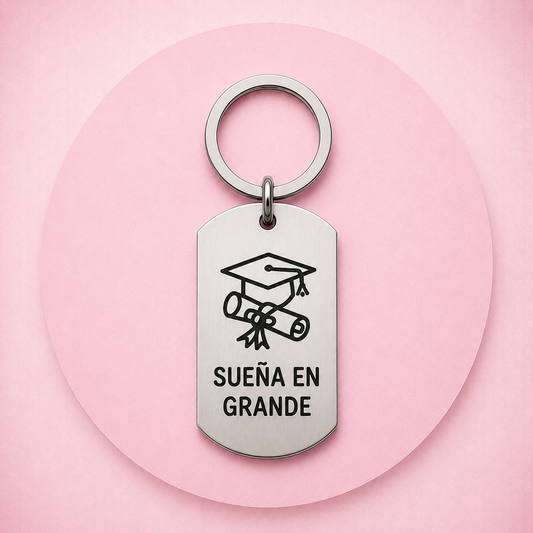 Llavero de Graduación para Chico · Personalizado con Caja Regalo