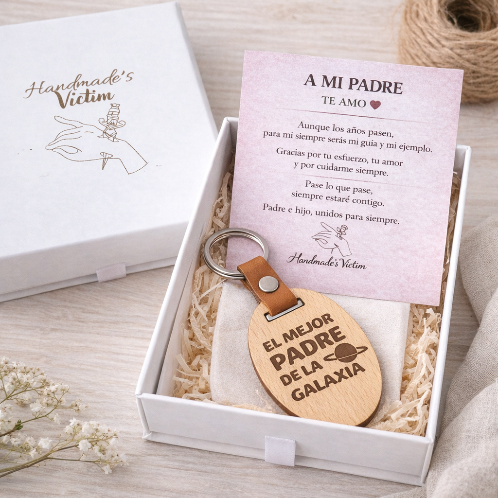 LLAVERO PERSONALIZADO EL MEJOR PADRE DE LA GALAXIA