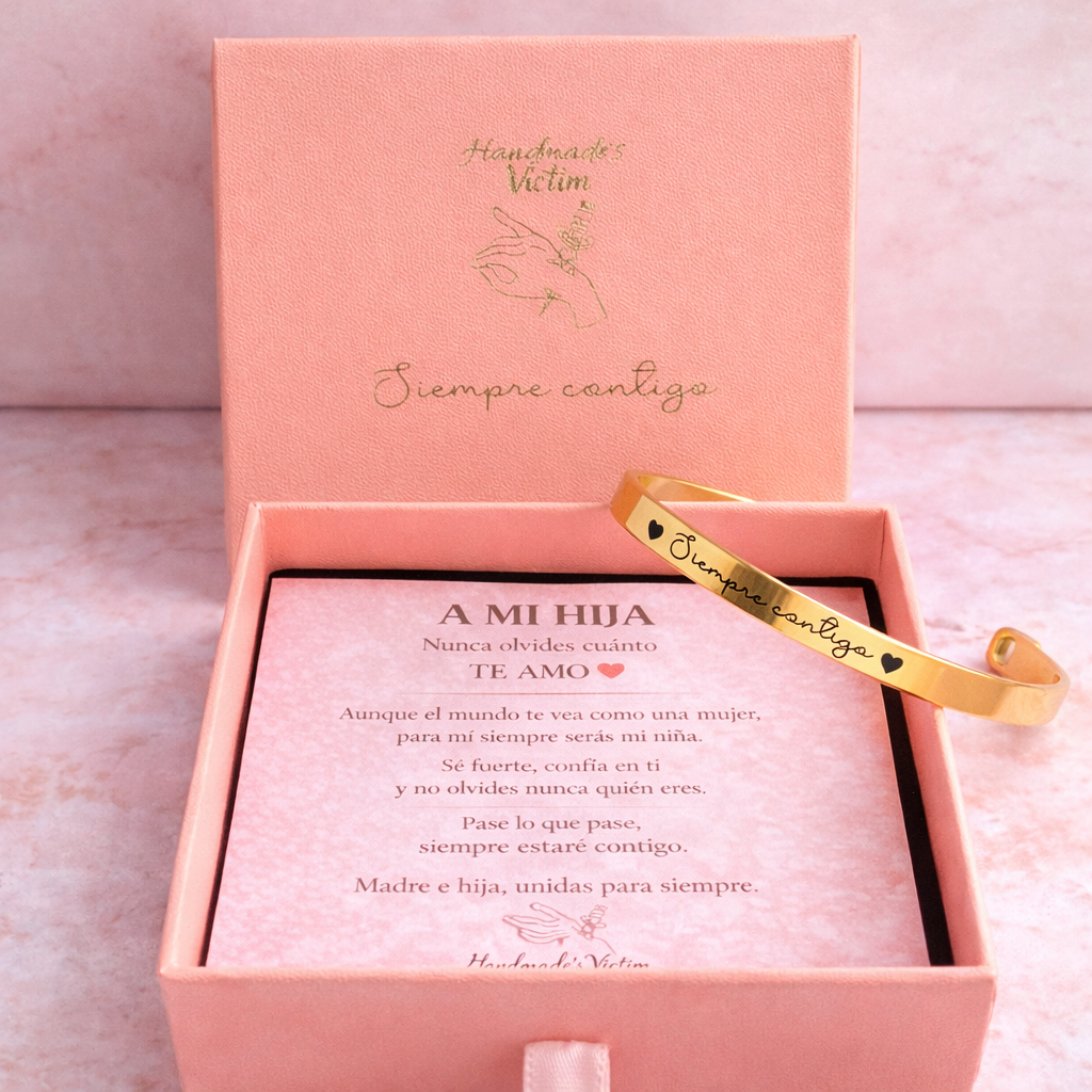 Pulsera personalizada “Siempre contigo” – Un regalo que acompaña para siempre