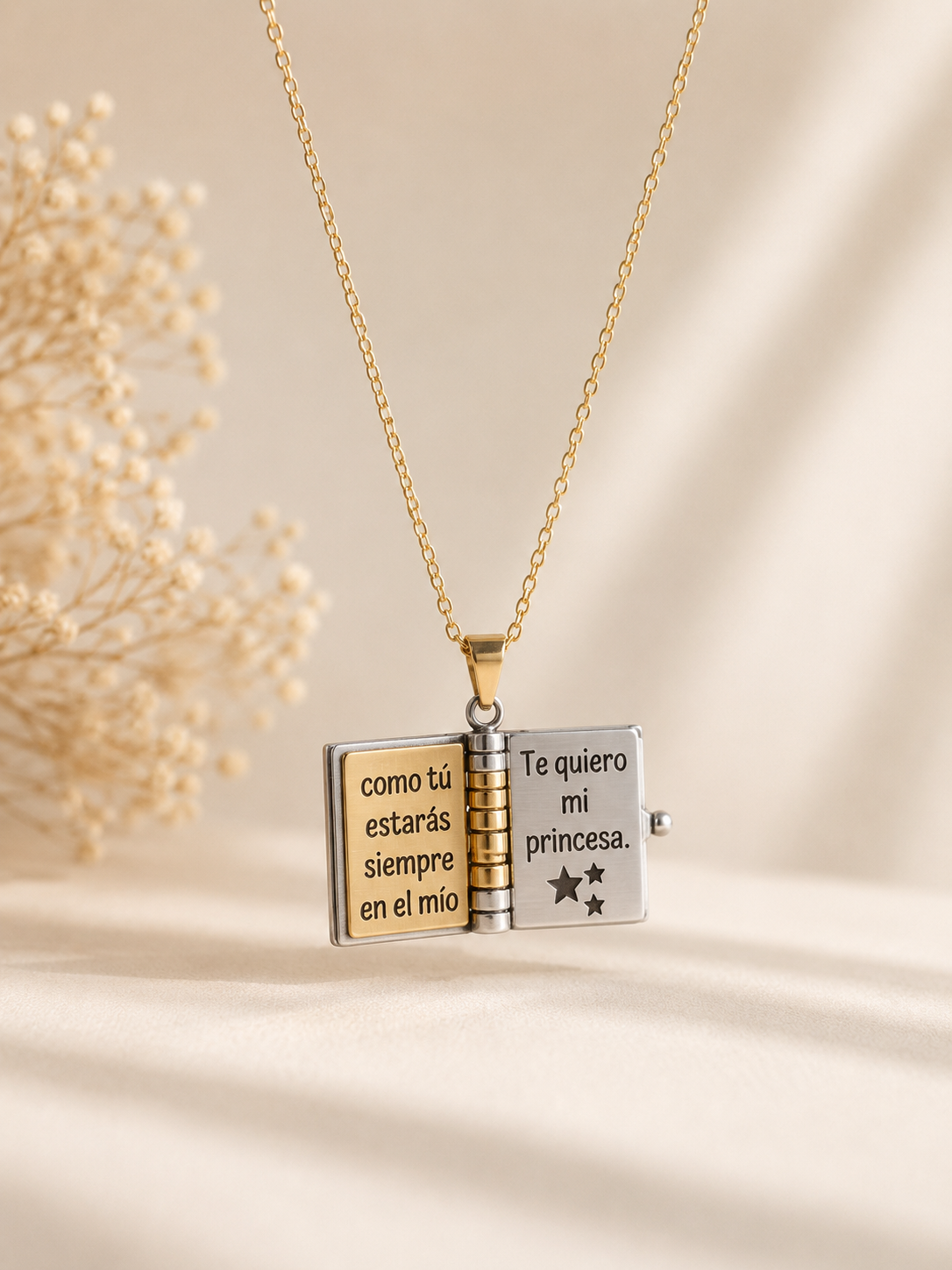 Collar Libro para mi Nieta | Regalo de Abuela a Nieta