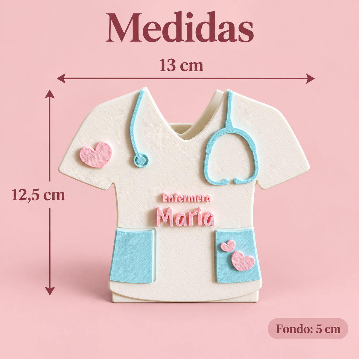 Portalápices personalizado para enfermera con nombre
