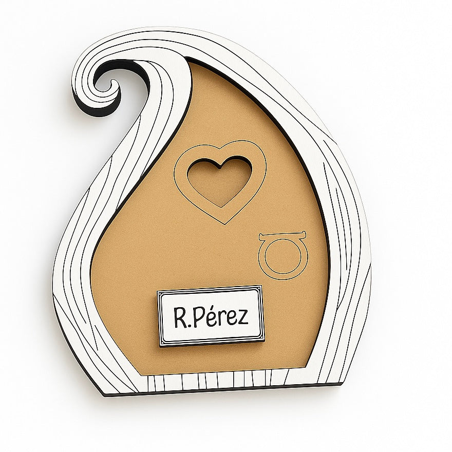 Puerta mágica del Ratón Pérez personalizada con nombre