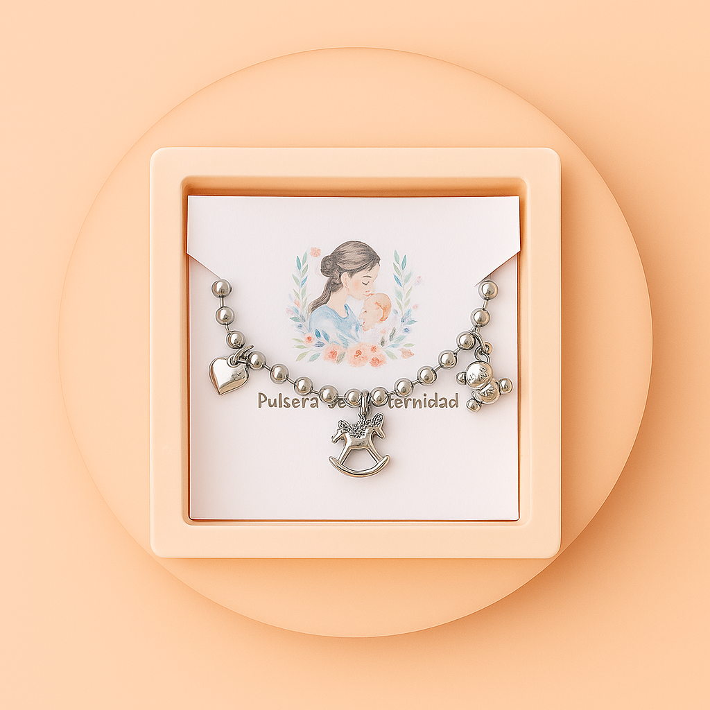 Pulsera de Acero Inoxidable “Mamá” – Un Regalo Especial para el Día de la Madre