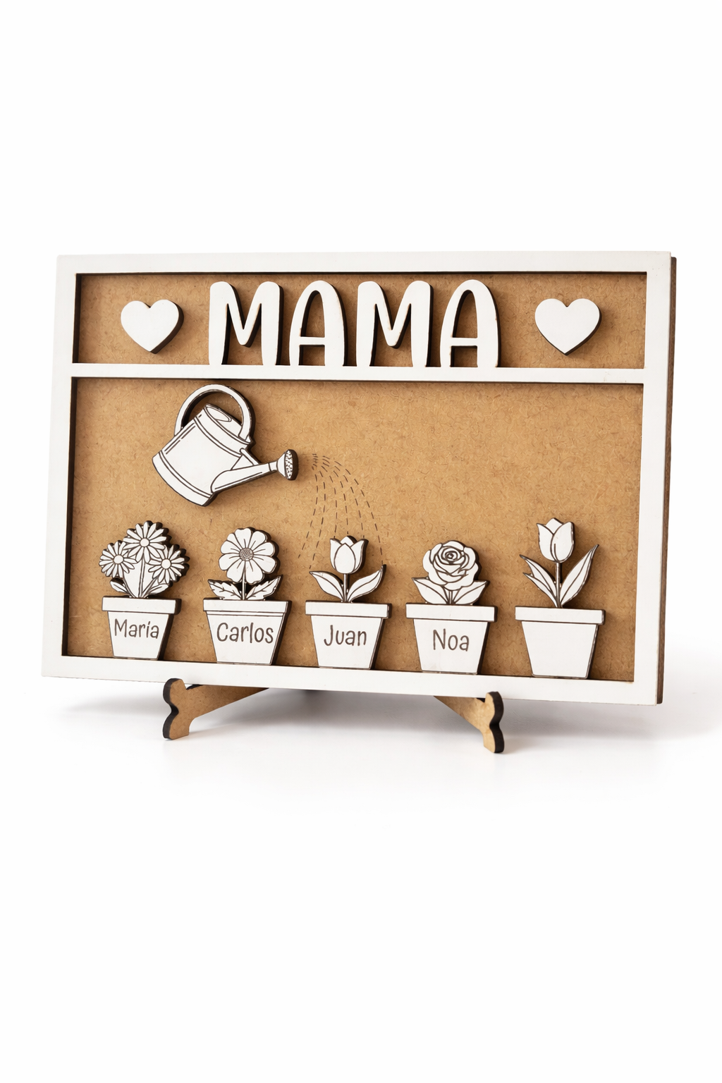 Cuadro personalizado para mamá con nombres | Regalo original Día de la Madre