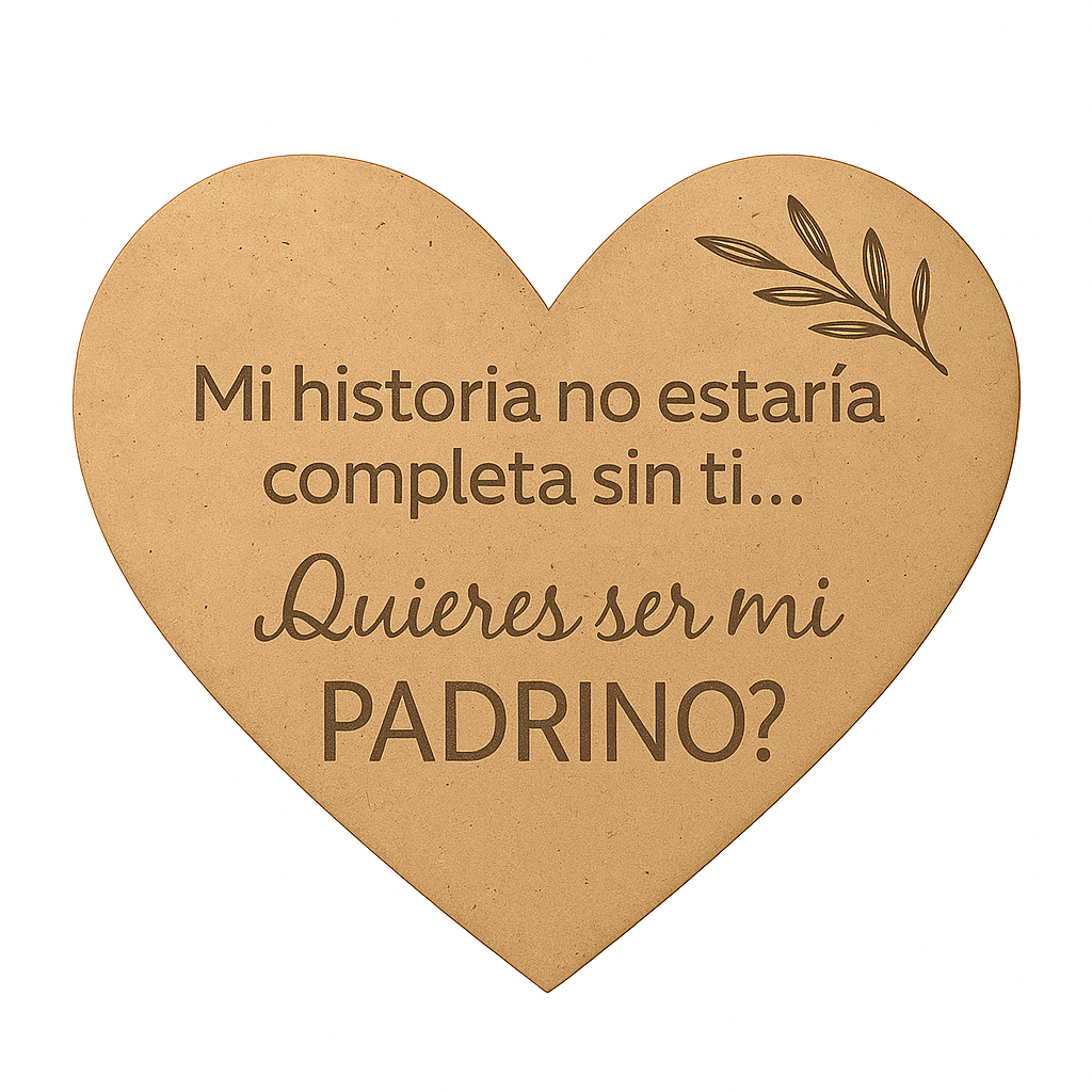 Corazón de Madera Personalizable – Regalo Emotivo para Personas Especiales