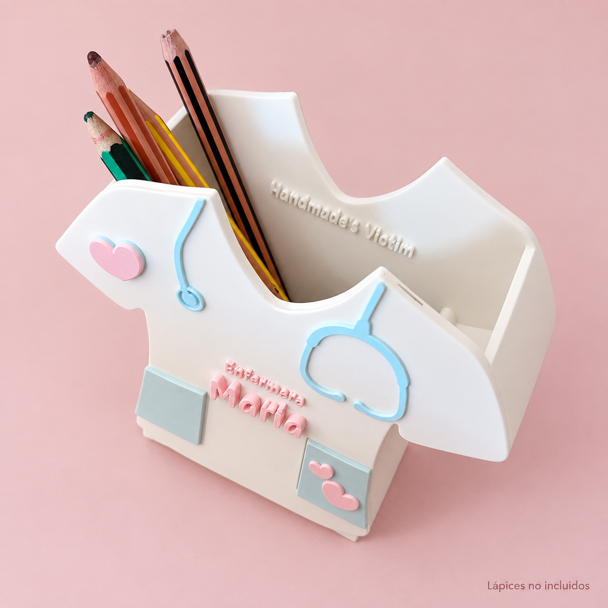 Portalápices personalizado para enfermera con nombre