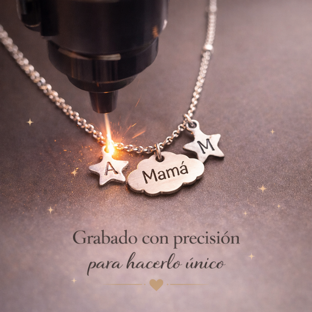 Gargantilla Mis Estrellas Siempre Conmigo ⭐ Collar Personalizado para Mamá con Iniciales