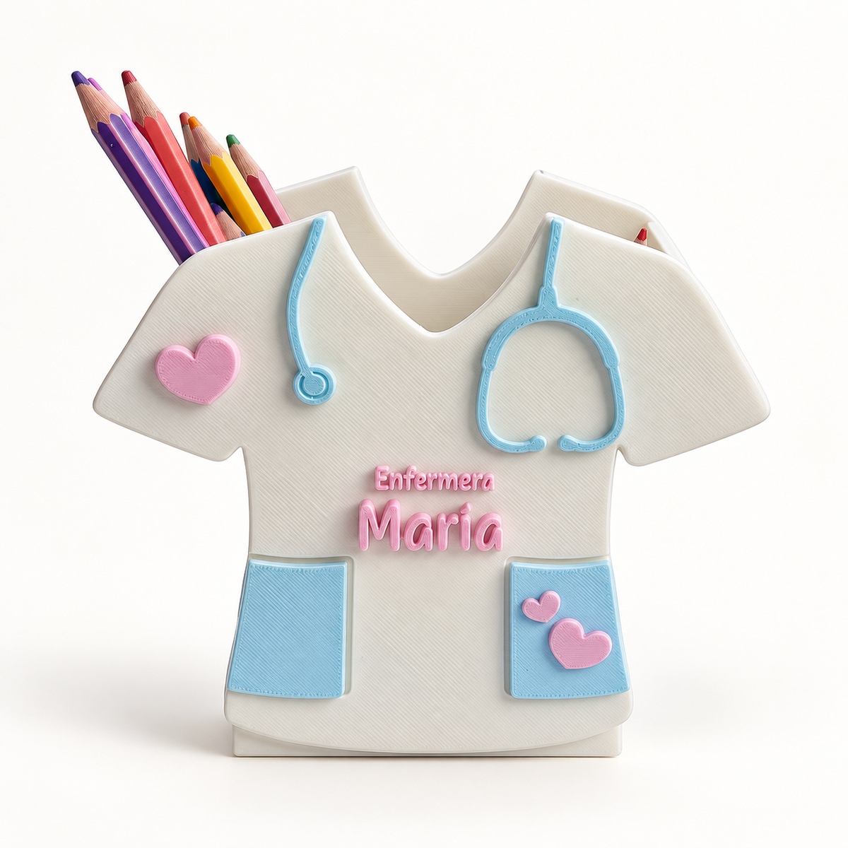 Portalápices personalizado para enfermera con nombre