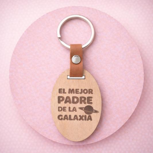 LLAVERO PERSONALIZADO EL MEJOR PADRE DE LA GALAXIA