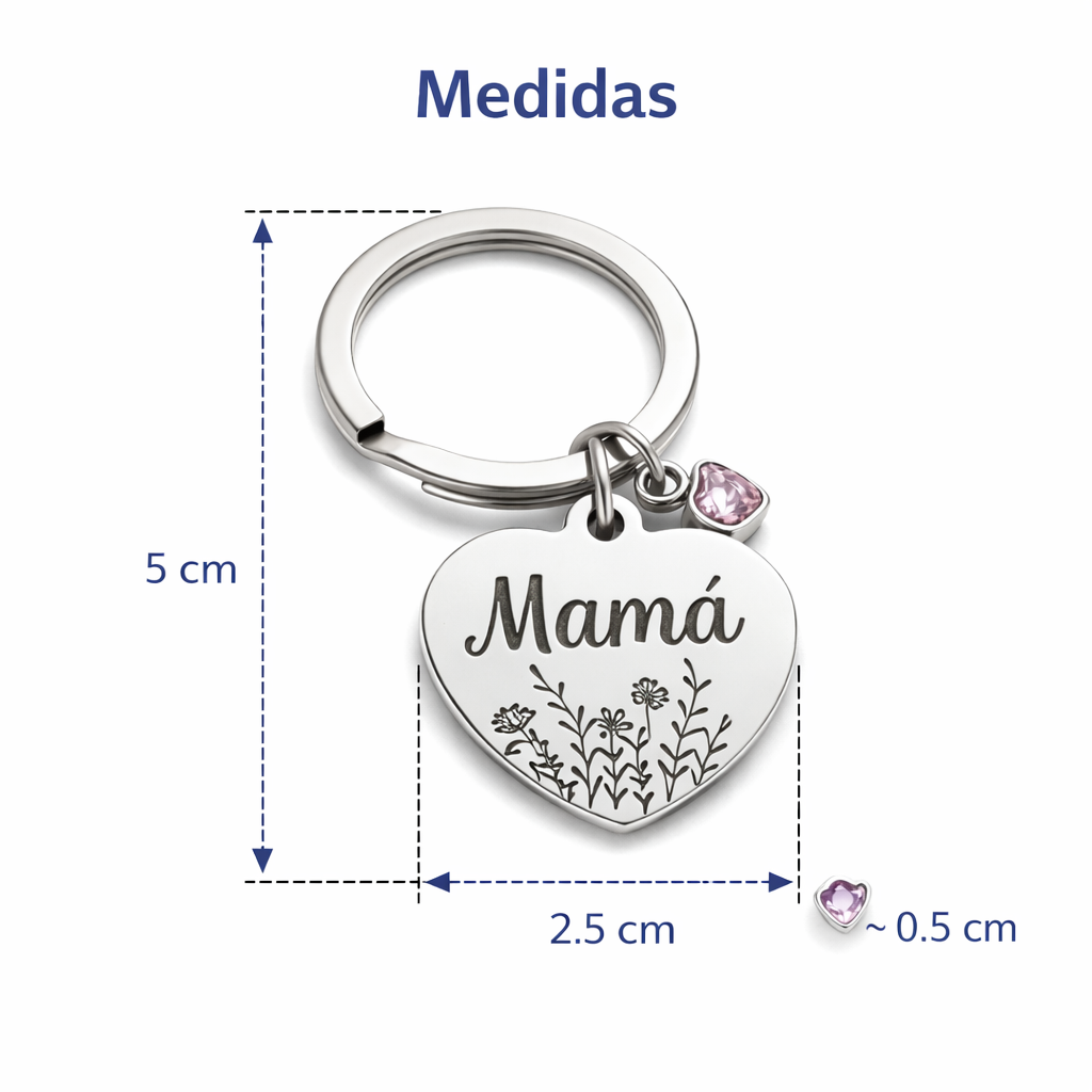 Llavero mamá personalizado ❤️ detalle emotivo hecho a mano