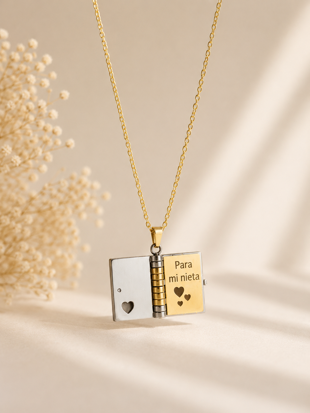 Collar Libro para mi Nieta | Regalo de Abuela a Nieta