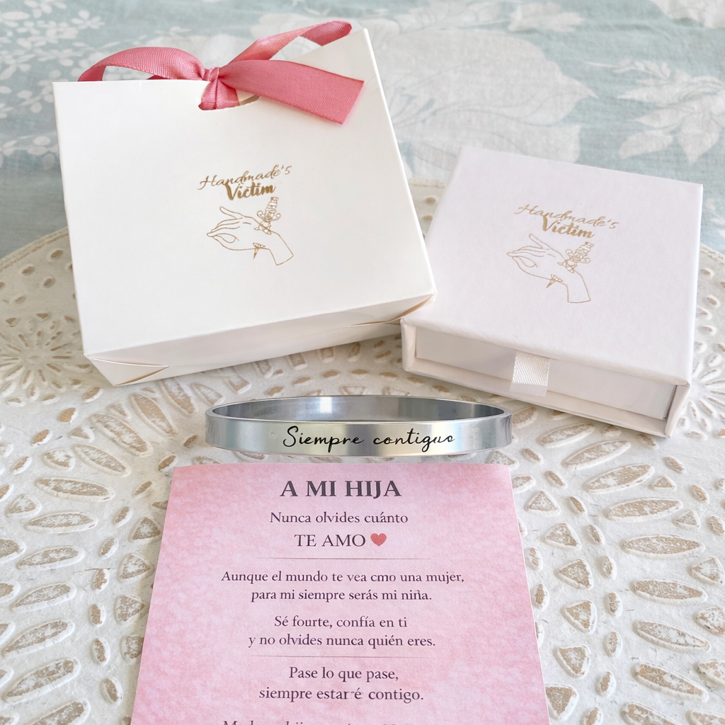 Pulsera personalizada “Siempre contigo” – Un regalo que acompaña para siempre