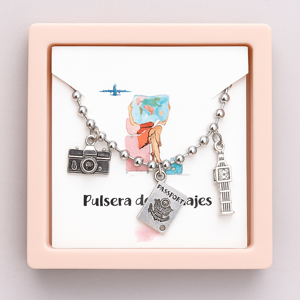 Pulsera de Profesiones Personalizada  💎 Acero inoxidable + charms de zamak ✨ Con packaging de regalo incluido