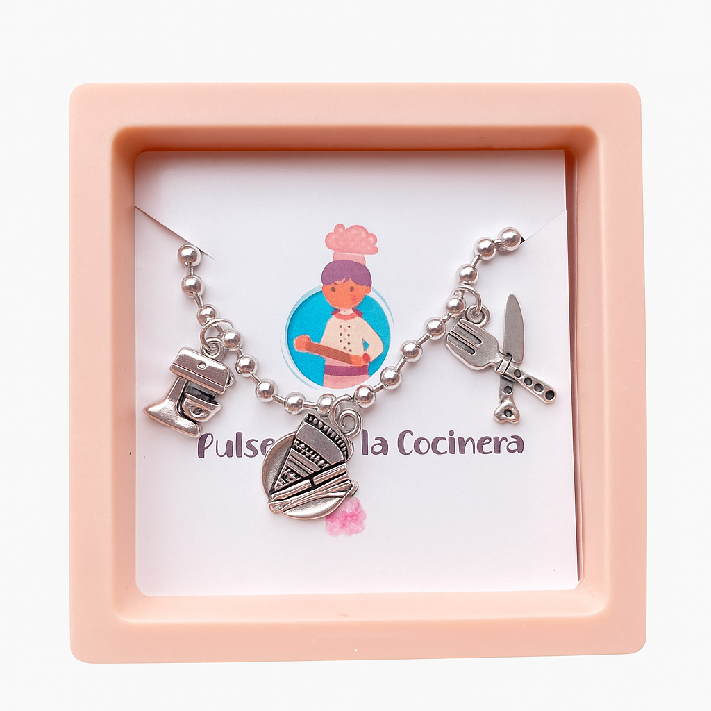 Pulsera de Profesiones Personalizada  💎 Acero inoxidable + charms de zamak ✨ Con packaging de regalo incluido