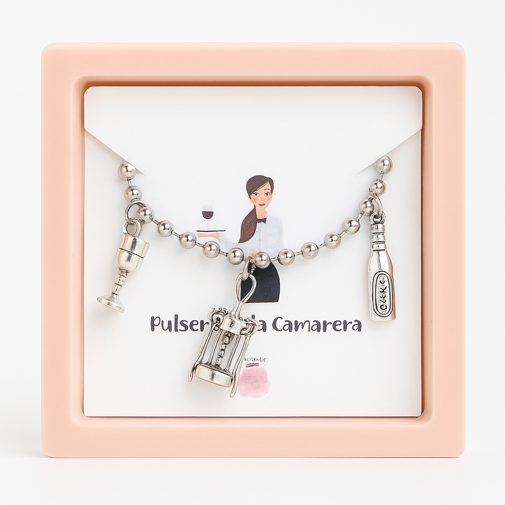 Pulsera de Profesiones Personalizada  💎 Acero inoxidable + charms de zamak ✨ Con packaging de regalo incluido