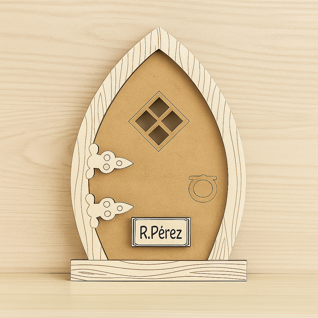 Puerta mágica del Ratón Pérez personalizada con nombre