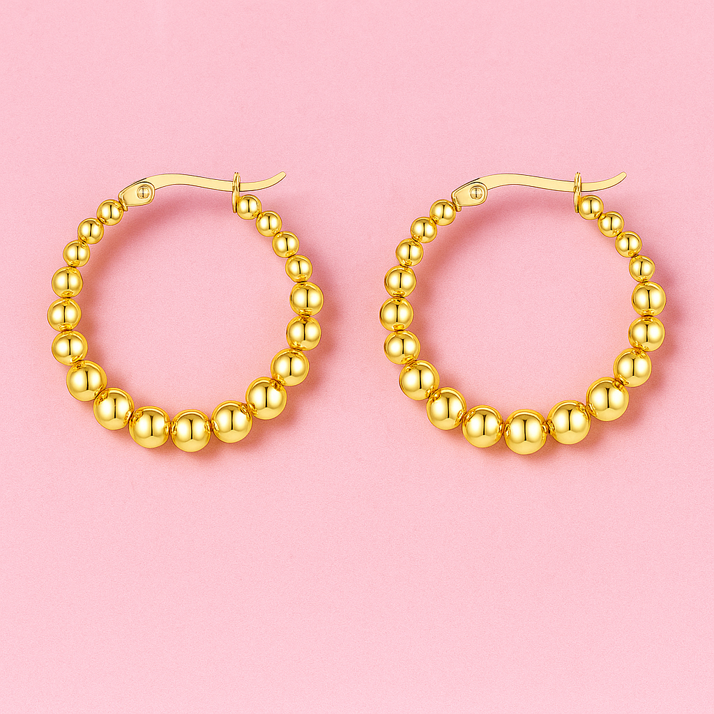 Pendientes Golden Bubbles