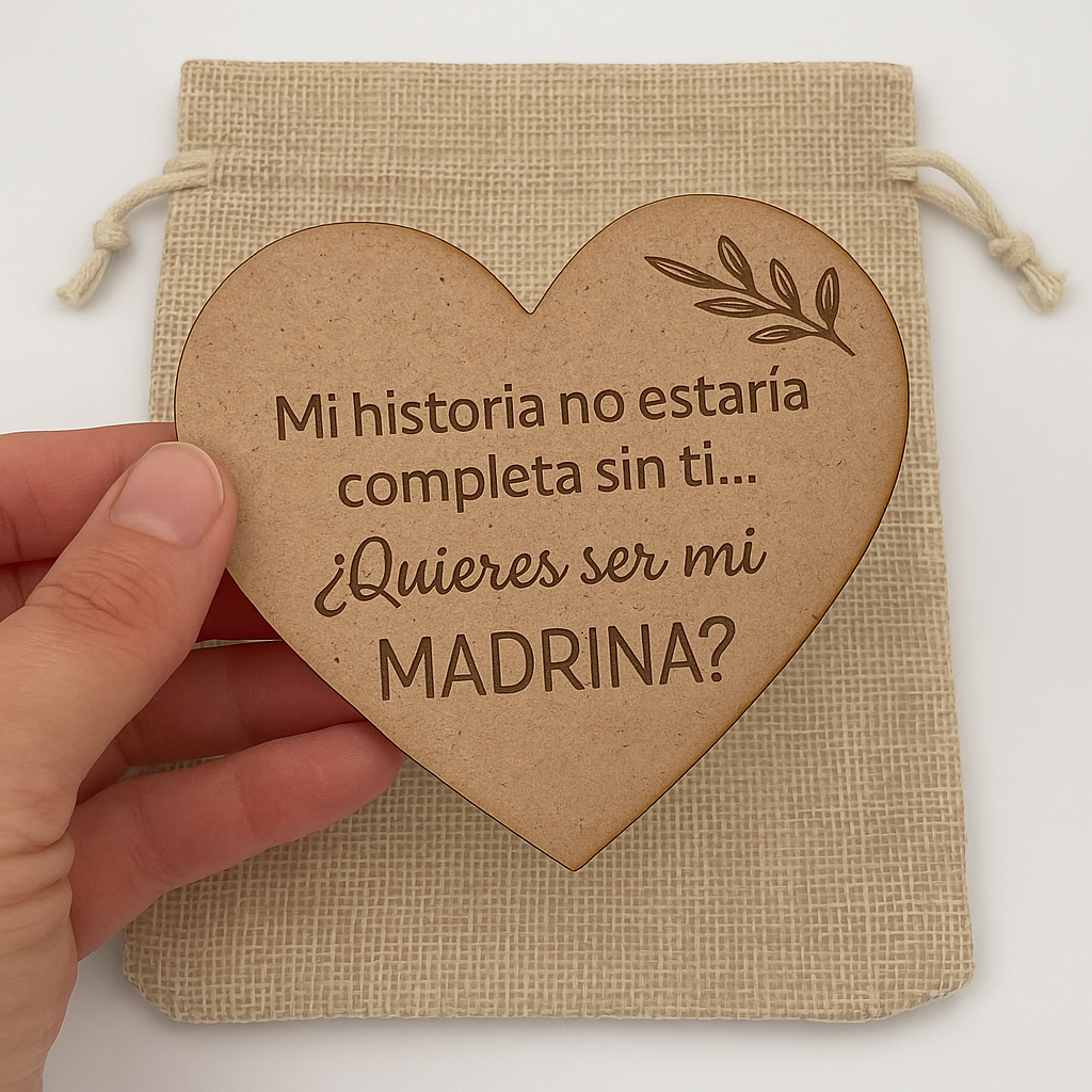 Corazón de Madera Personalizable – Regalo Emotivo para Personas Especiales