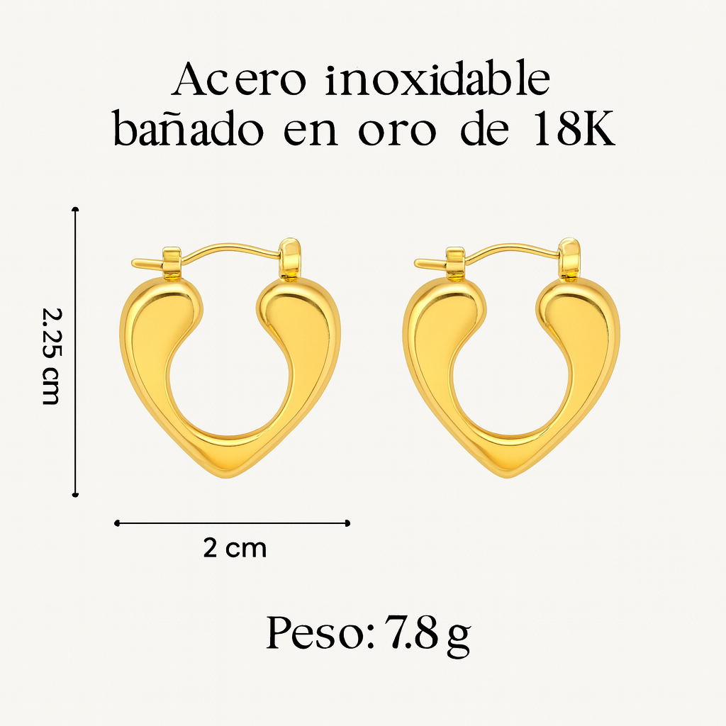 🌟 Pendientes Aura Corazón