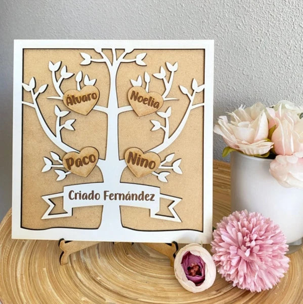 CUADRO ÁRBOL DE LA VIDA PERSONALIZADO FAMILIA