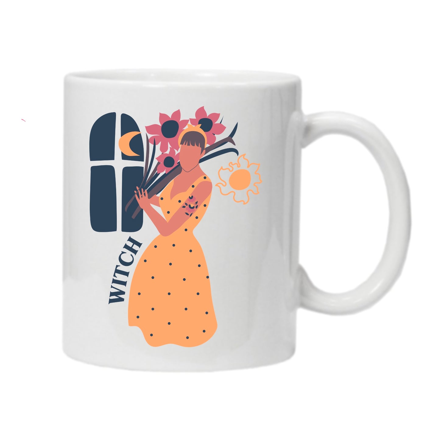 Taza Personalizada de Cerámica - Diseño Feminista y Nombre Personalizado Sublimación Resistente y Reutilizable Handmade’s Victim