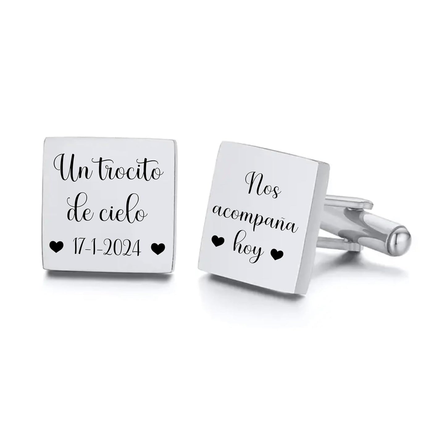 Gemelos Personalizados para boda, novio o padrino