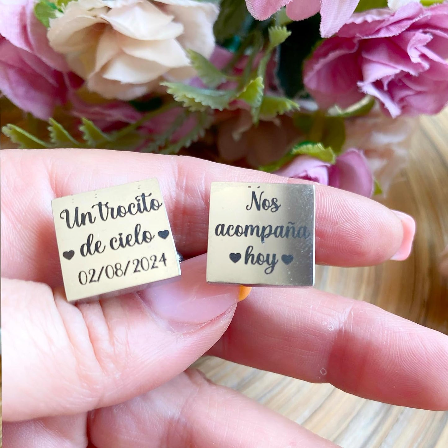 Gemelos Personalizados para boda, novio o padrino