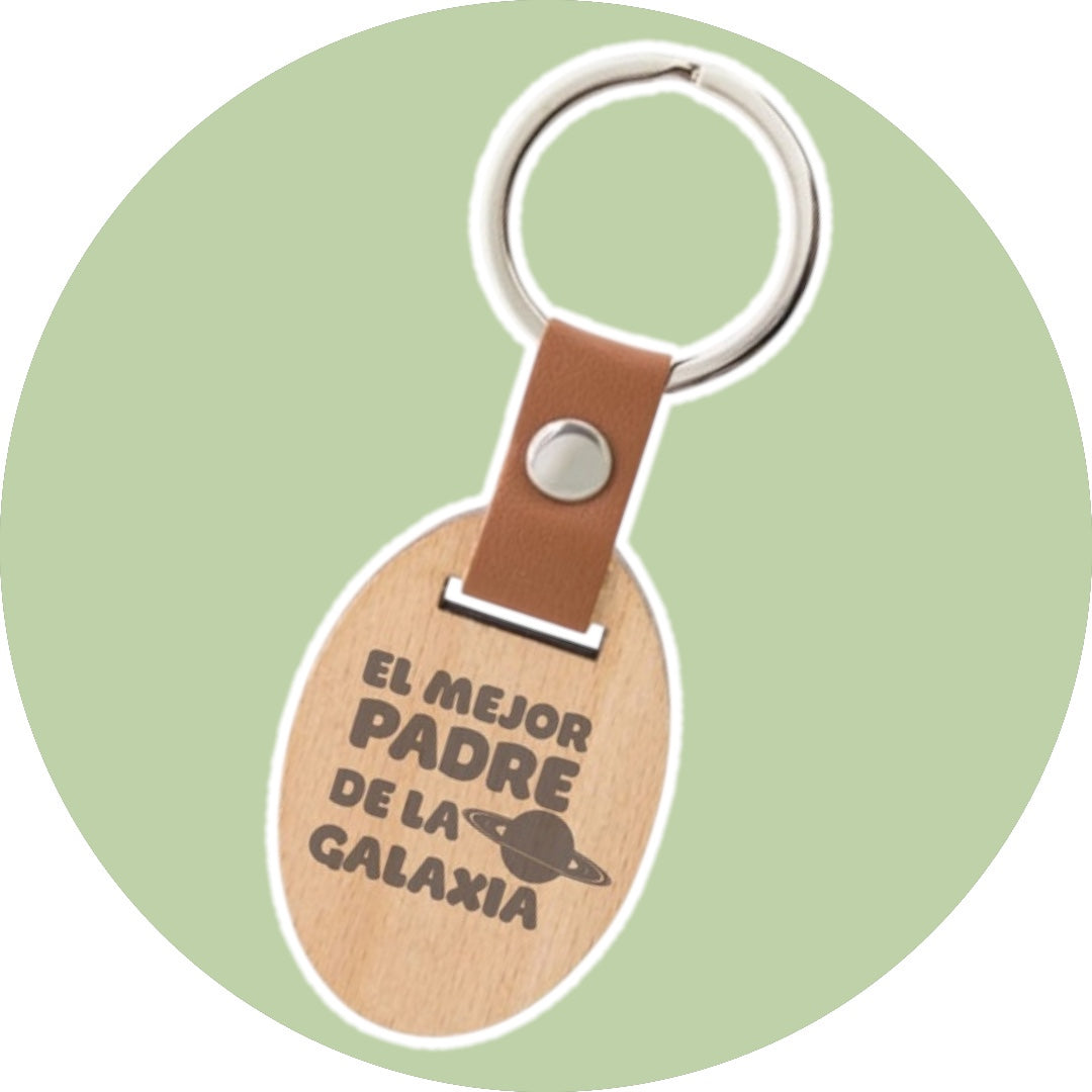 LLAVERO PERSONALIZADO EL MEJOR PADRE DE LA GALAXIA