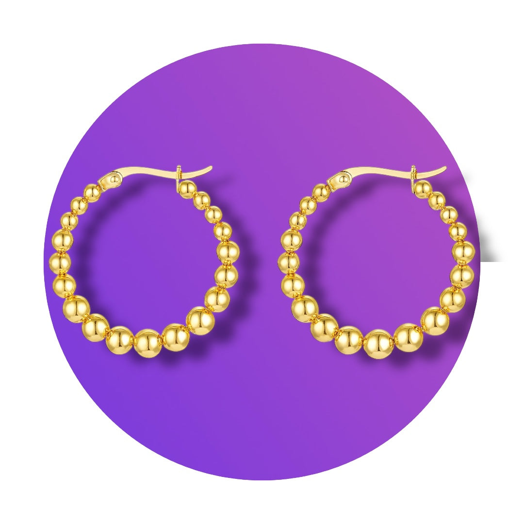 Pendientes Golden Bubbles